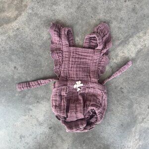 Jamie Kay Purple Tie Back Bubble Romper